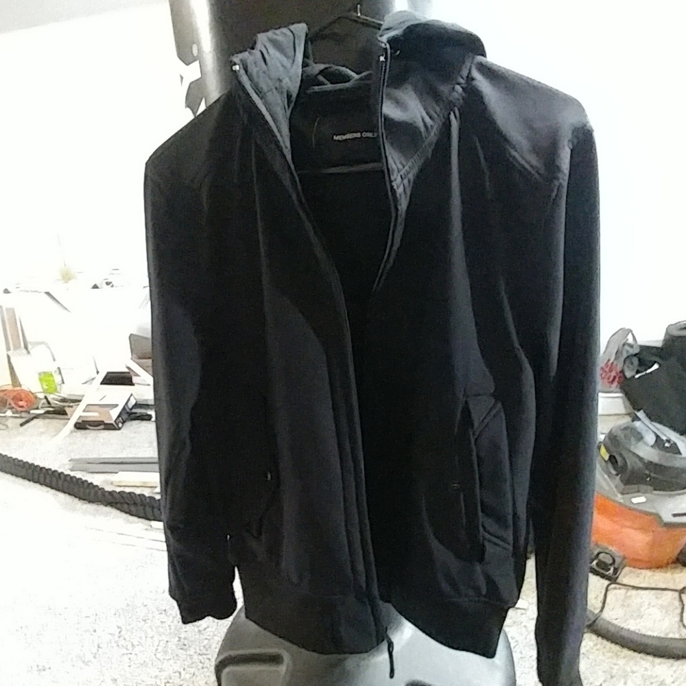 Members Only hooded softshell tech jacket